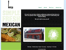Tablet Screenshot of leonsmexicanrestaurant.com